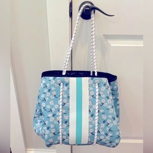 Floral neoprene large bag